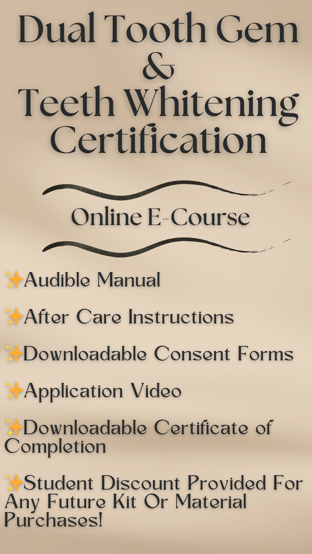 Online Dual E-Course Tooth Gem & Teeth Whitening Technician Certification