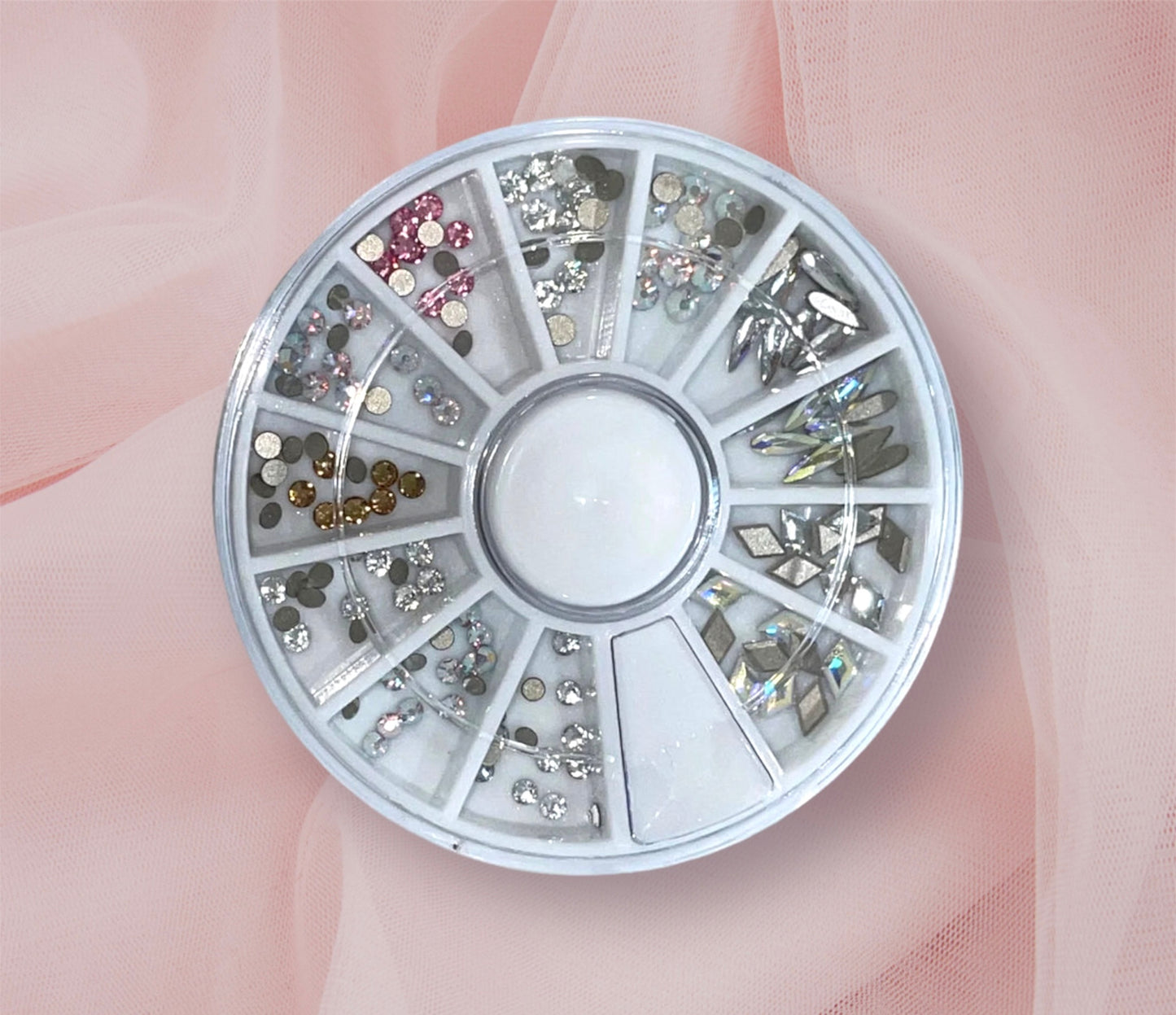 150 Assorted Advanced Crystal Swarovski Mini Tooth Gem Tray (Lead Free)
