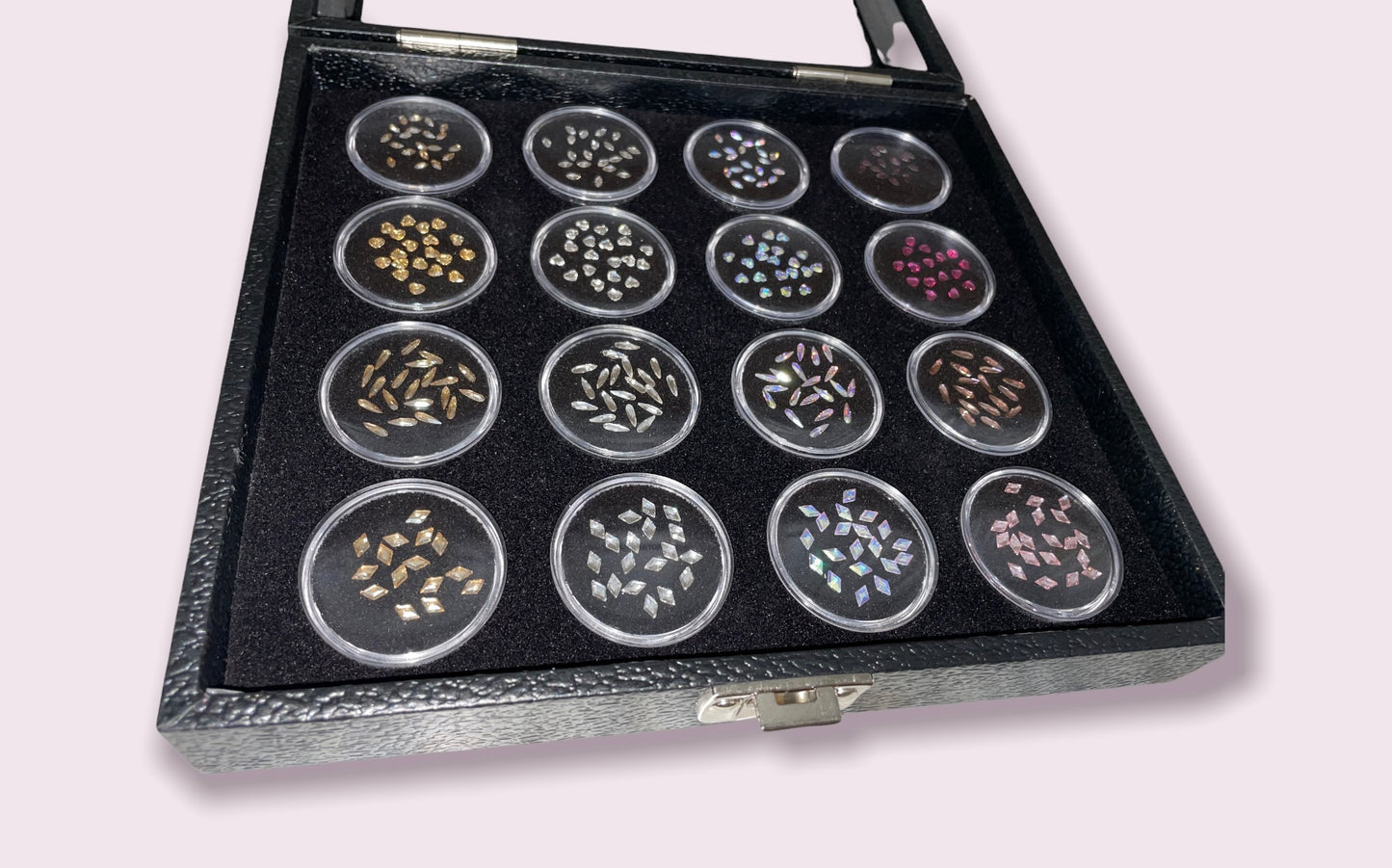320 Assorted Advanced Crystal Swarovski Tooth Gem Case - Specialty Gems (Lead Free)