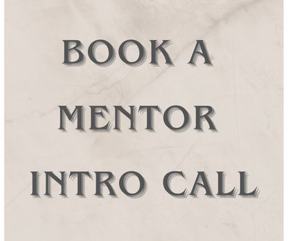 Book A Mentor Intro Call