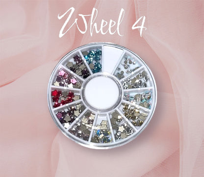 4 Pack Assorted Advanced Crystal Swarovski Mini Tooth Gem Tray - Specialty Tooth Gems (Lead Free)