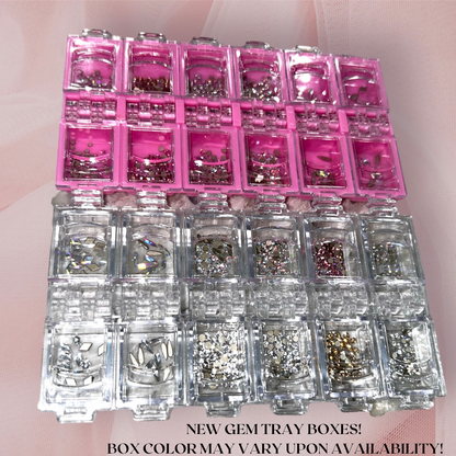 440 Assorted Advanced Crystal Swarovski Tooth Gem Box (Lead Free)