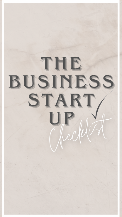 The Business Start Up Checklist