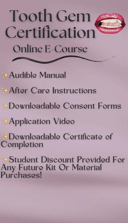 Online Tooth Gem Audible E-Course Certification