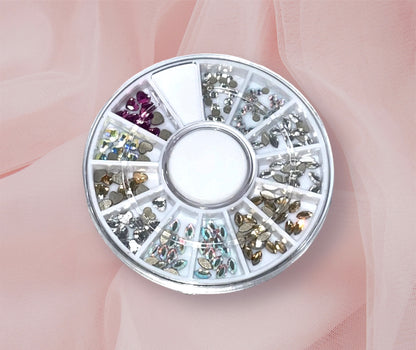 Assorted Advanced Crystal Swarovski Mini Tooth Gem Tray - Specialty Tooth Gems; Butterfly’s & Hearts (Lead Free)