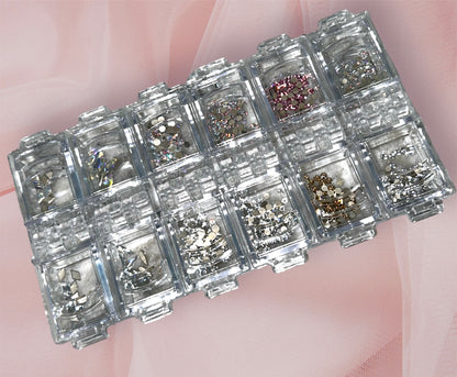 440 Assorted Advanced Crystal Swarovski Tooth Gem Box (Lead Free)