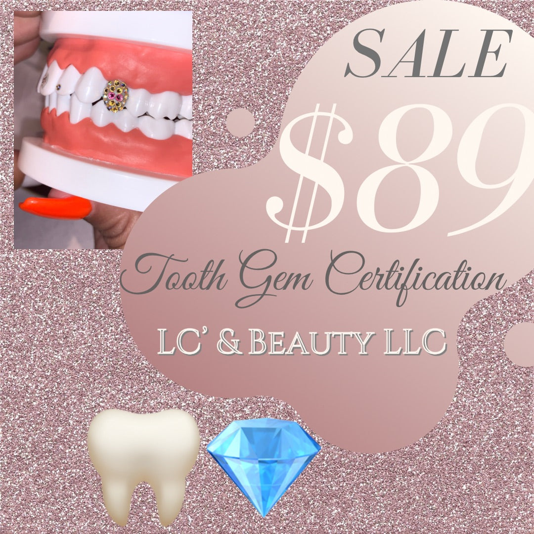 Online Tooth Gem E Course Certification LC #39 Beauty LLC
