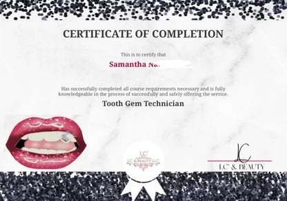 Online Dual E-Course Tooth Gem & Teeth Whitening Technician Certification