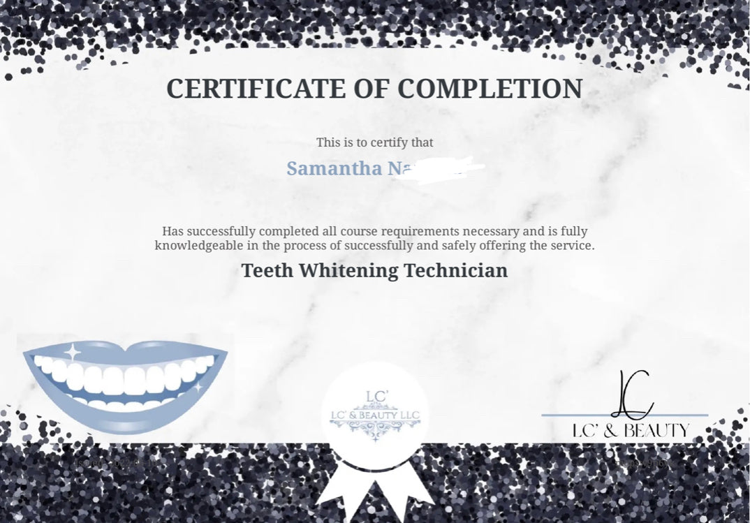 Online Teeth Whitening E-Course Certification