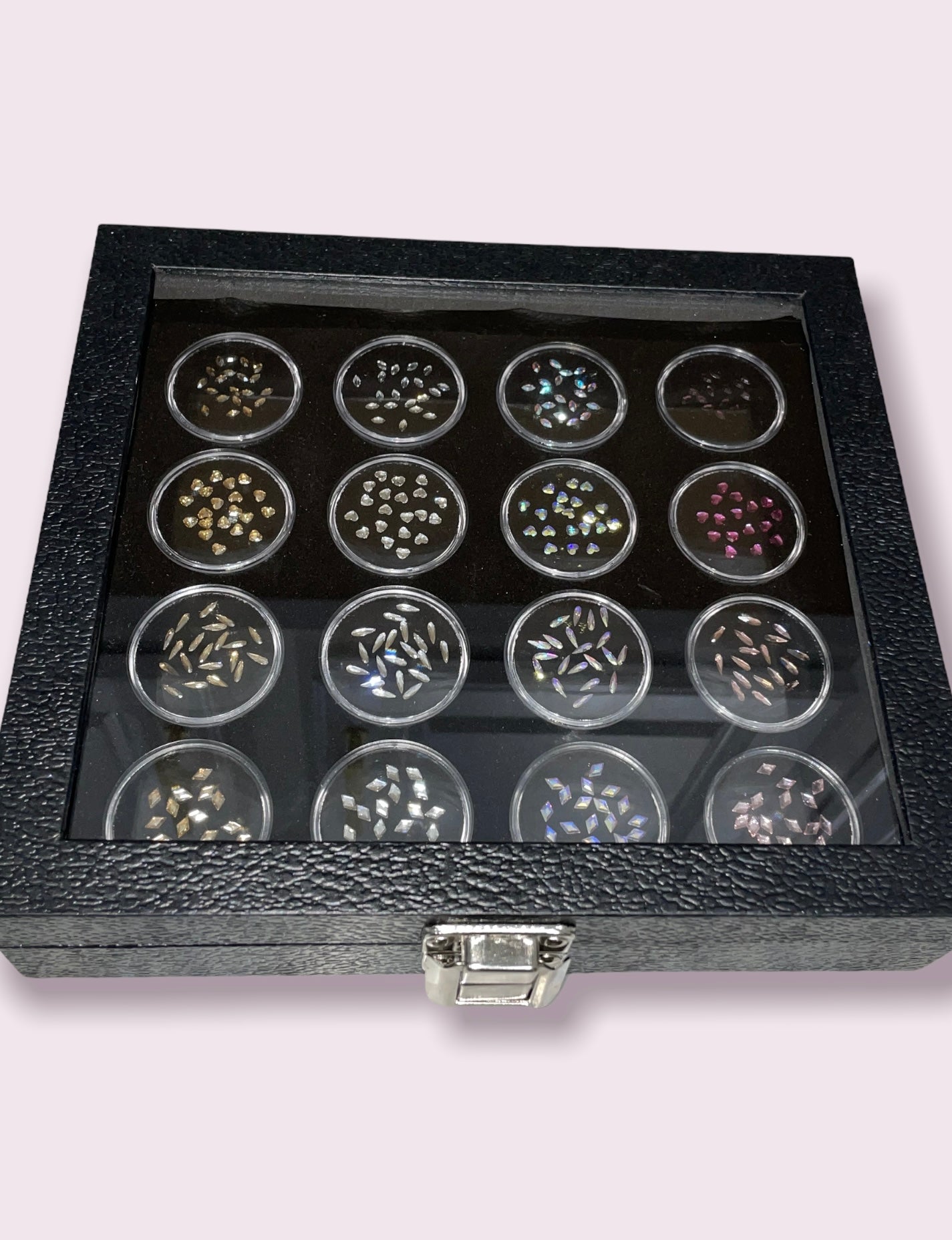320 Assorted Advanced Crystal Swarovski Tooth Gem Case - Specialty Gems (Lead Free)